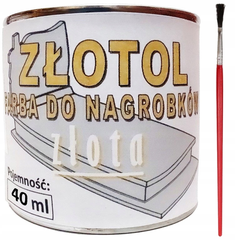 

Złotol Dekoracyjna Złota Farba Do Liter Nagrobków