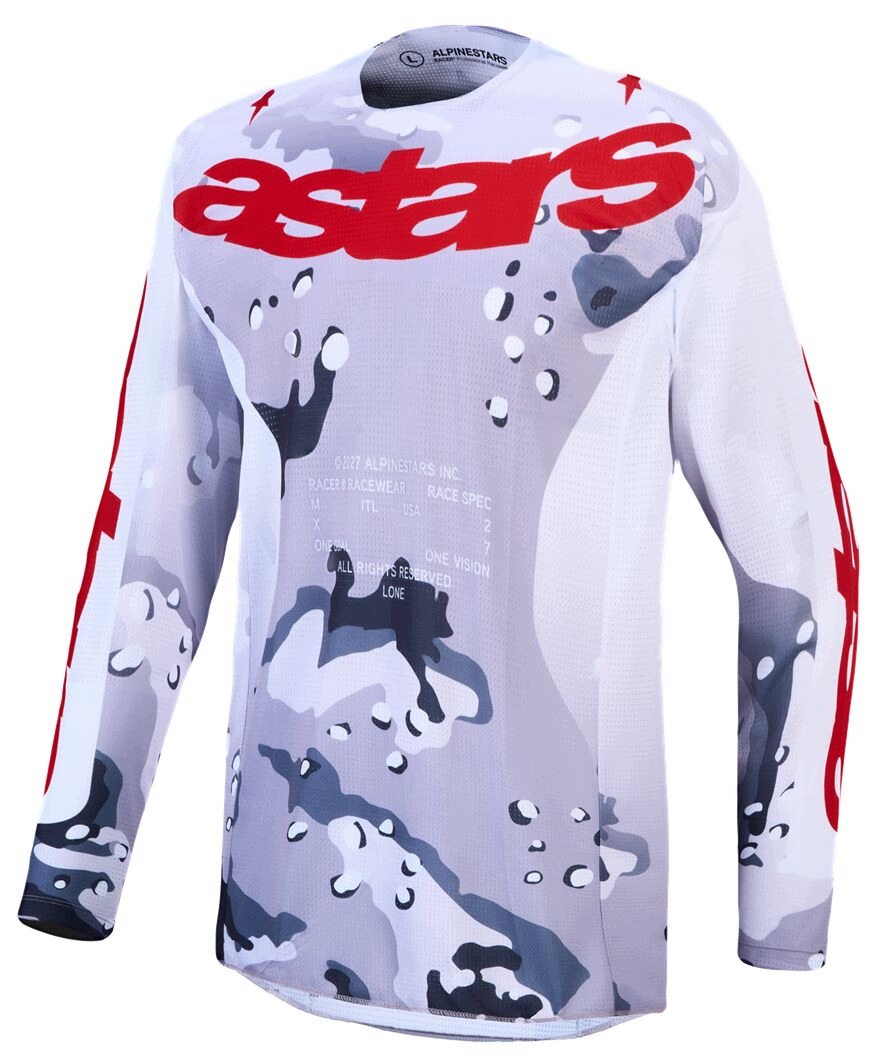 Mikina Na Cross Alpinestars Racer Air Lone Gy/cm/rd/wh (s) 3761027-9346-S
