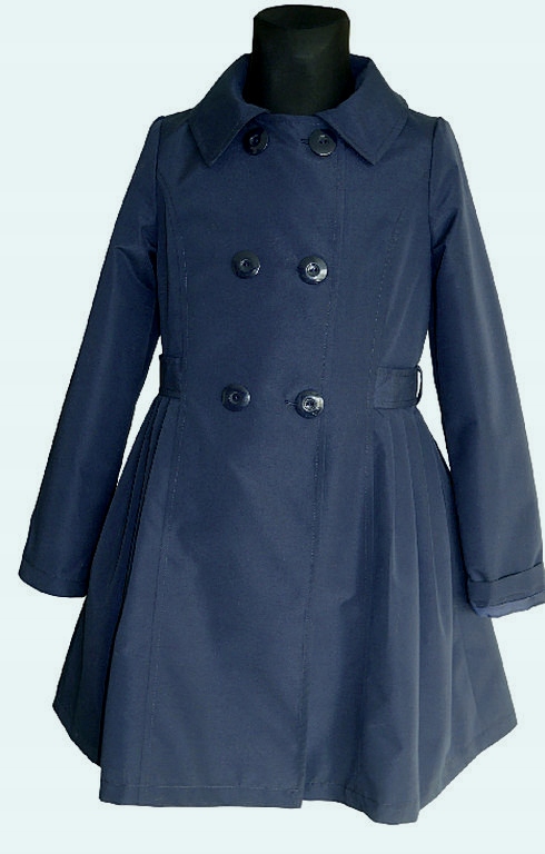 

Płaszczyk dziewczęcy wiosna/jesień guziki gr 140