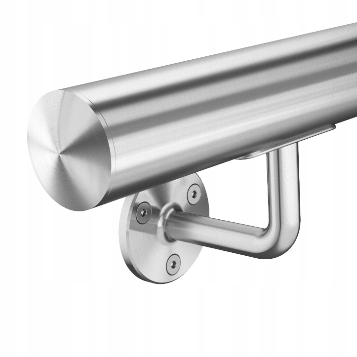 Poręcz ścienna schodowa, solidna rura 2,0 mm, stal nierdzewna długość 80 cm