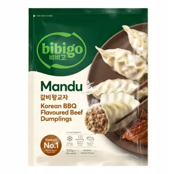 Pirohy Mandu Bibigo Korean Bbq mražené 525g
