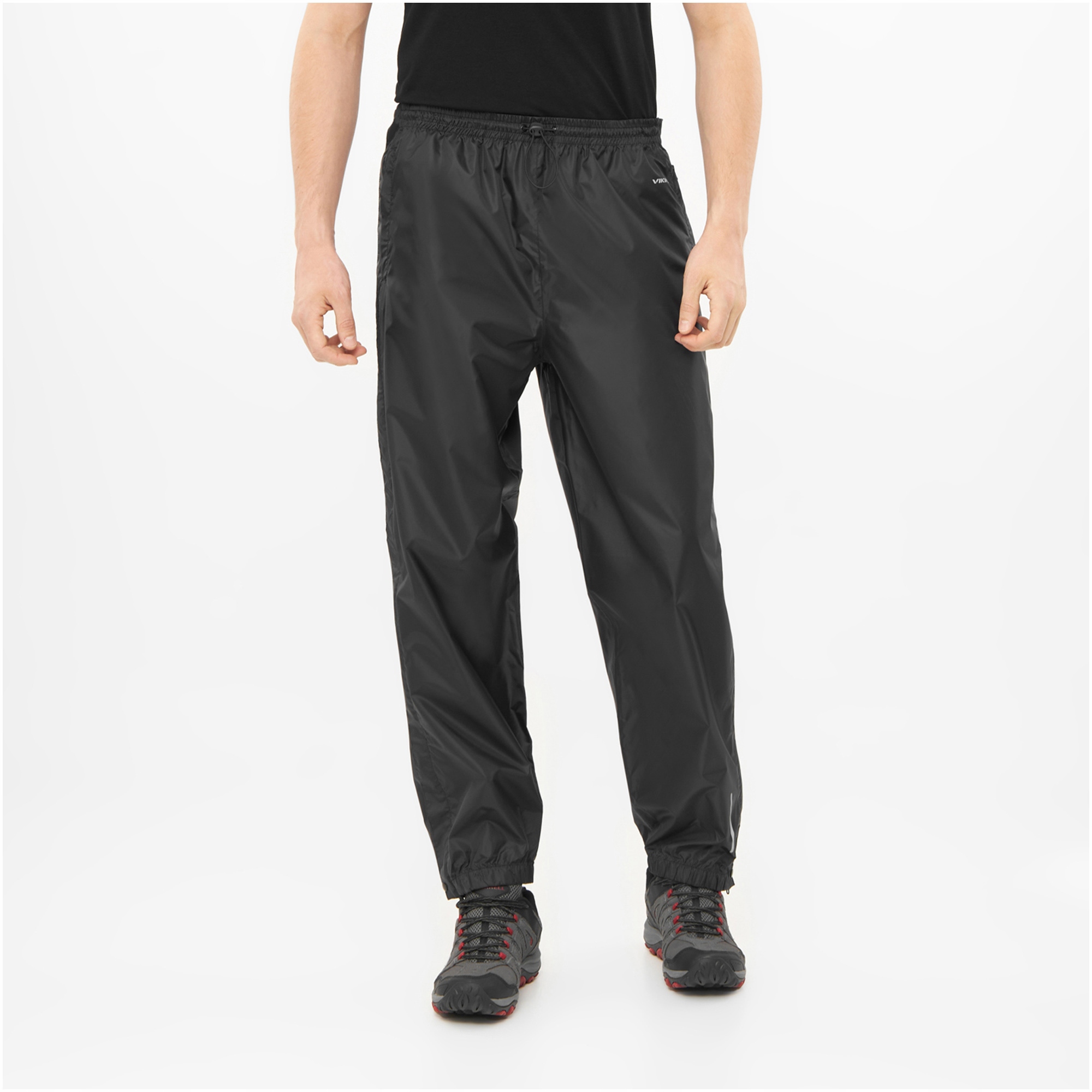 Pánské nepromokavé kalhoty Viking Rainier černé s rozepínací nohavicí vel. M