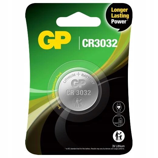 

Bateria litowa Gp CR3032 1 szt.