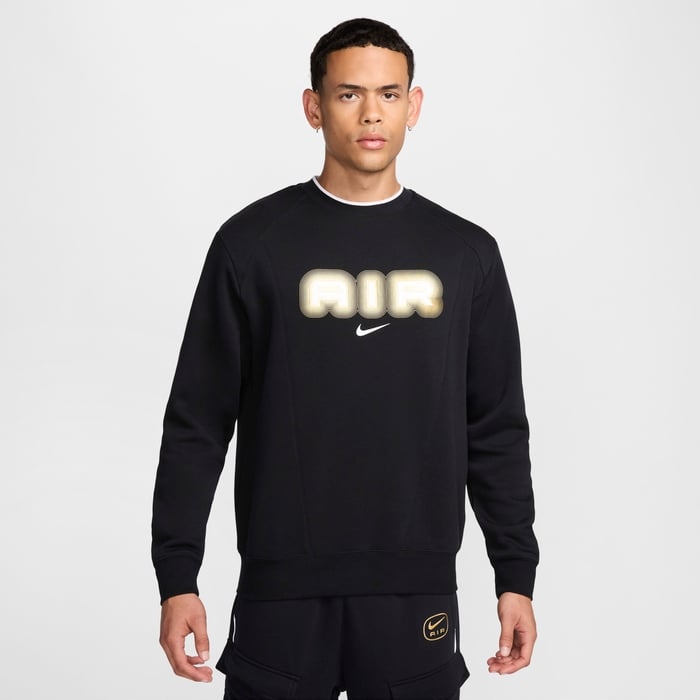 Pánská mikina bez kapuce Nike Sportstwear Air Crew černá HM0177-010 vel. XL