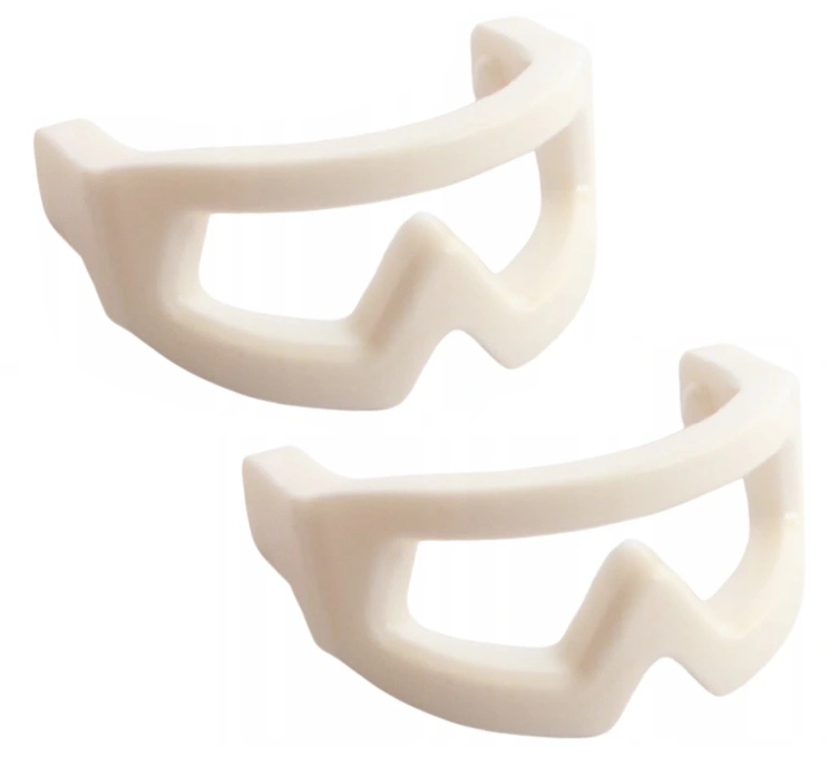 

Lego Białe Okulary/Gogle na Kask 46304/6170703 x2