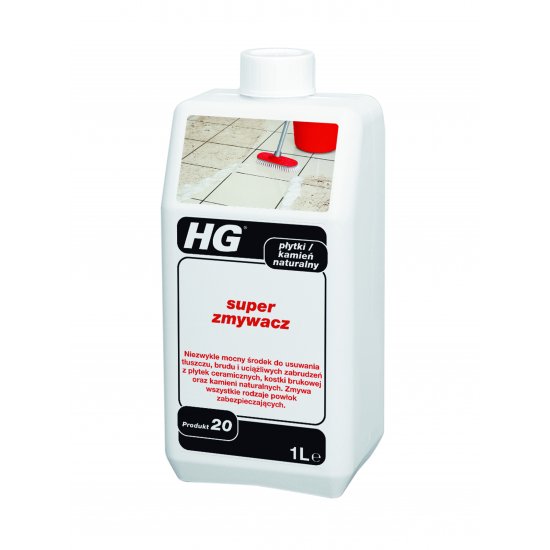 

Środek czyszczący skrajnie brudne płytki Hg 1l