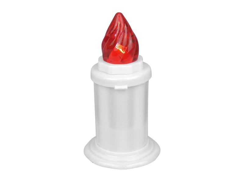 

Znicz Led Max ZE5-188 czerwony. Bateria 2xR14