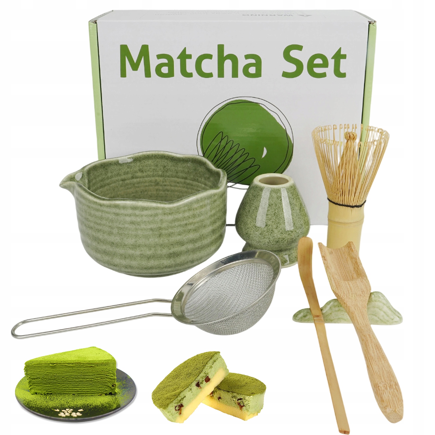 Zestaw Do Herbaty Matcha, 7-CZĘŚCIOWY Zestaw Mioteł Matcha, Zestaw Matchy