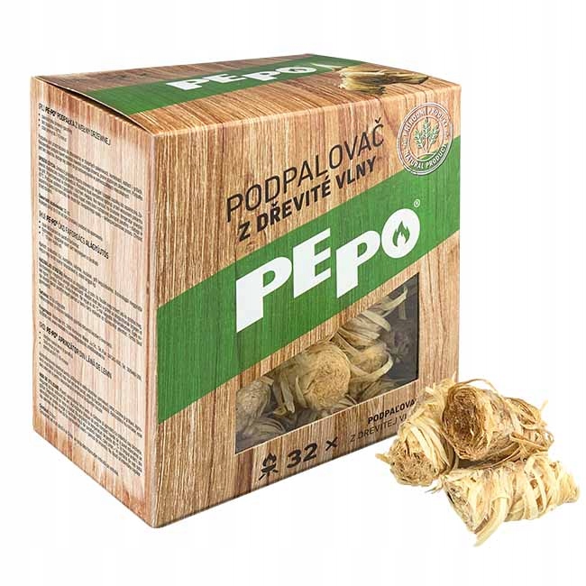 Pe-po podpałka z wełny drzewnej – 32szt podpór