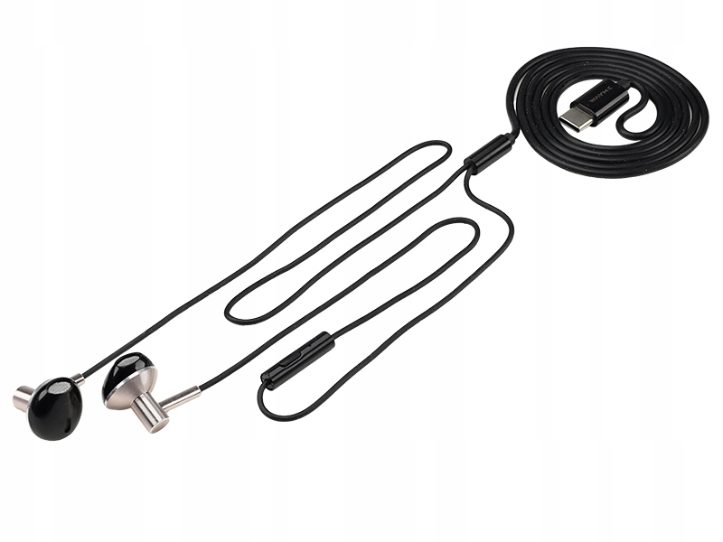 Wayme Słuchawki douszne przewodowe z mikrofonem, wtyczka Usb-c