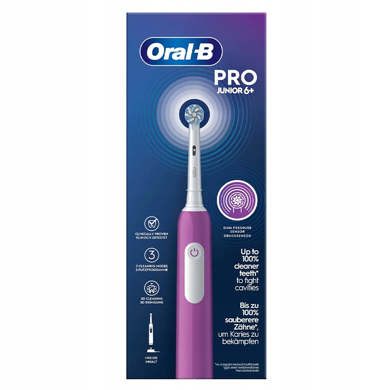 Oral-B Pro Junior elektryczna szczoteczka do zębów Fioletowa — miniatura 15