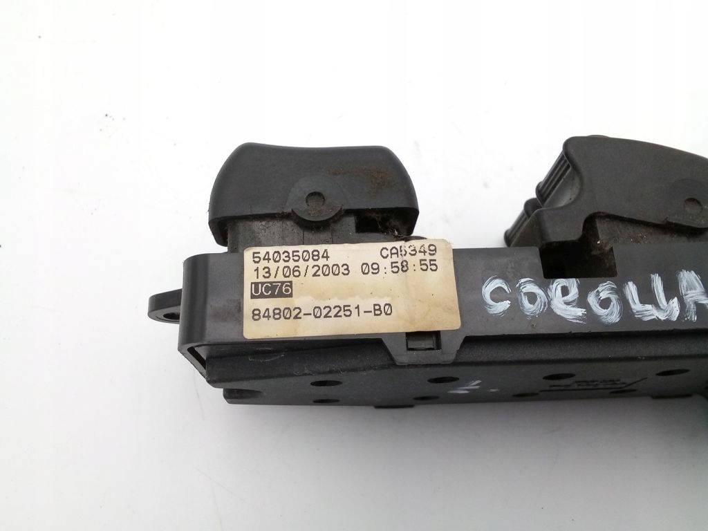 Toyota Corolla Verso II panel window control switch EU