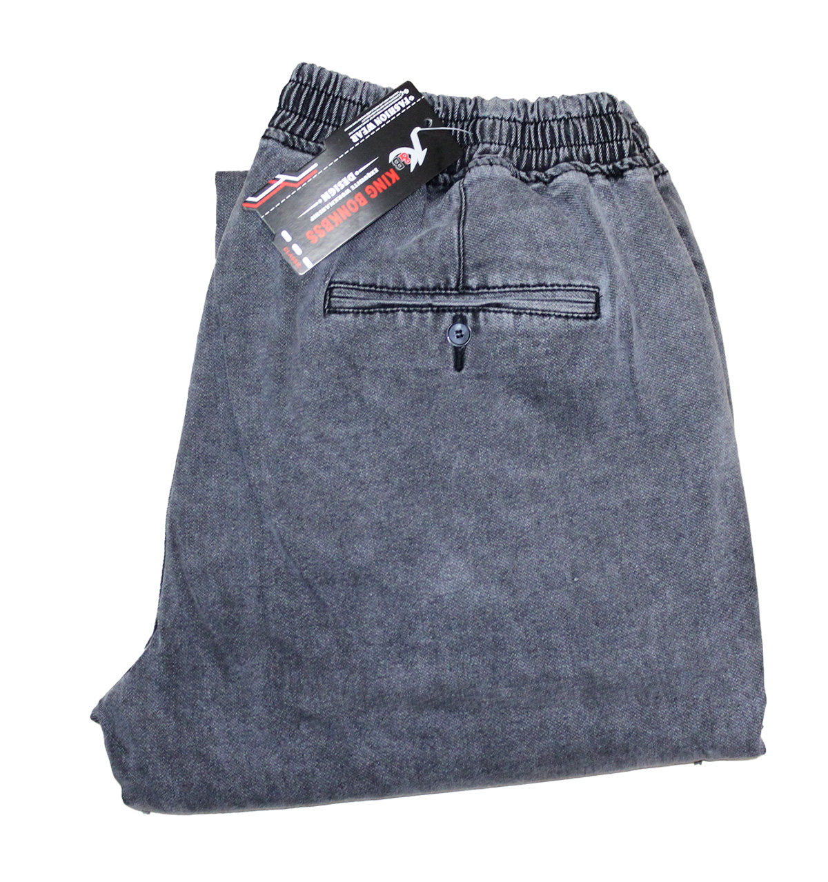 4XL Big Men Velké Joggery Baggy Popiel Strečový pás do 118 cm