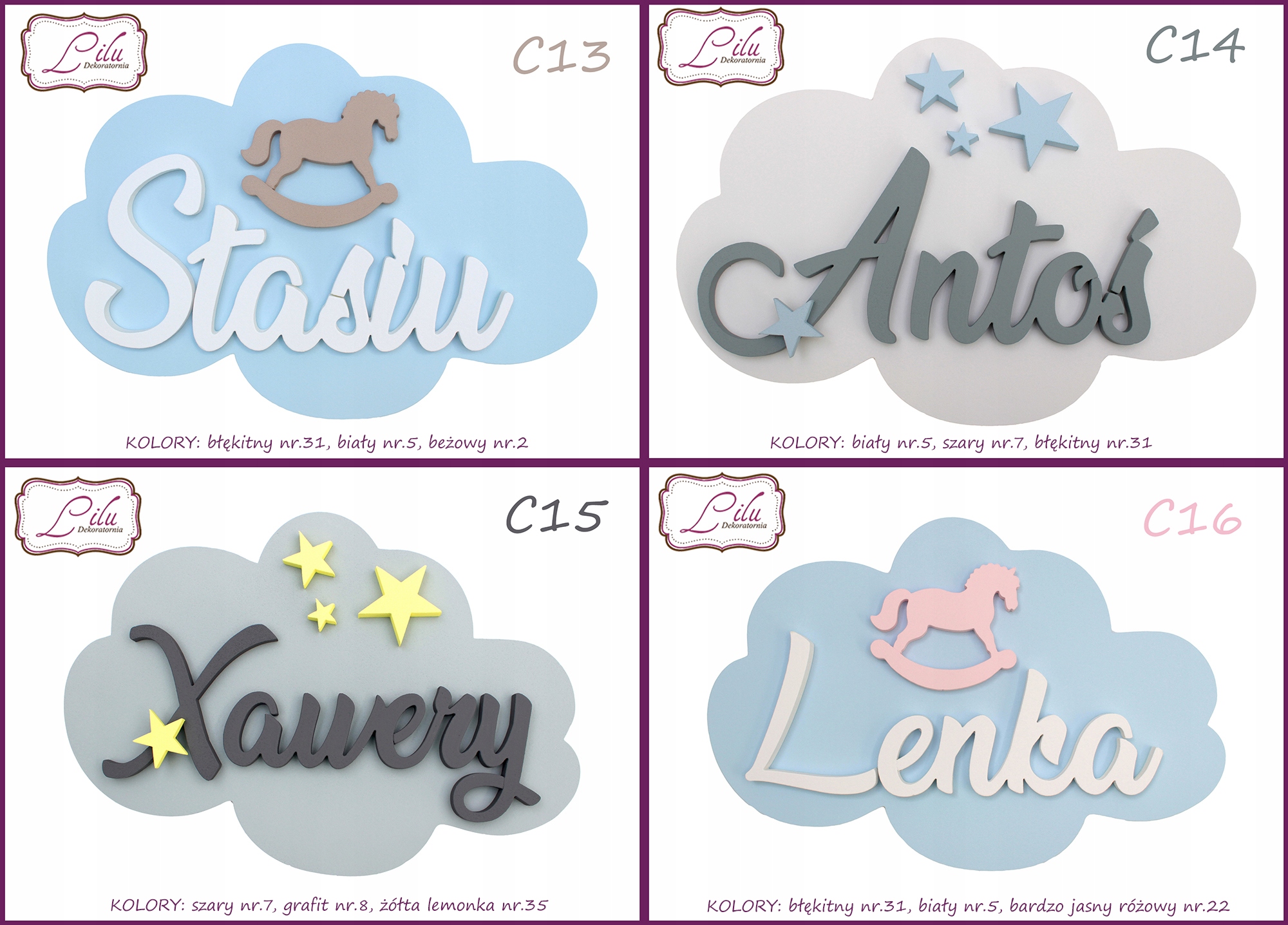 CHMURKA IMIĘ PREZENT NA ROCZEK DLA DZIEWCZYNKI Bohater brak