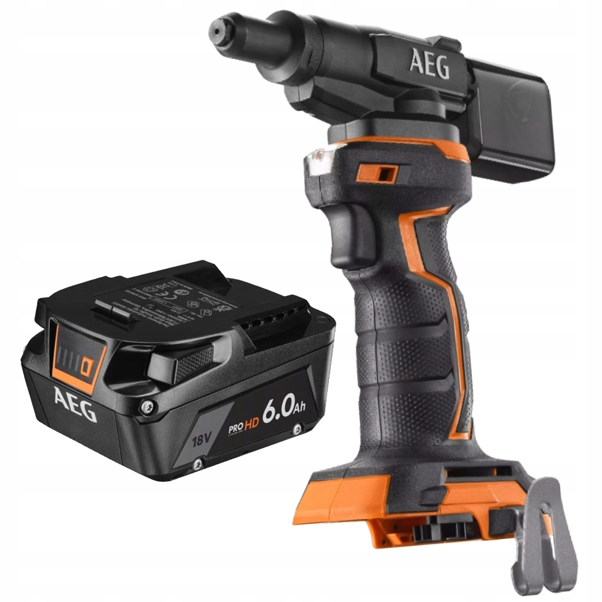 Akumulátorová nitovačka Aeg 18V lítium-iónová batéria 6.0Ah 18V