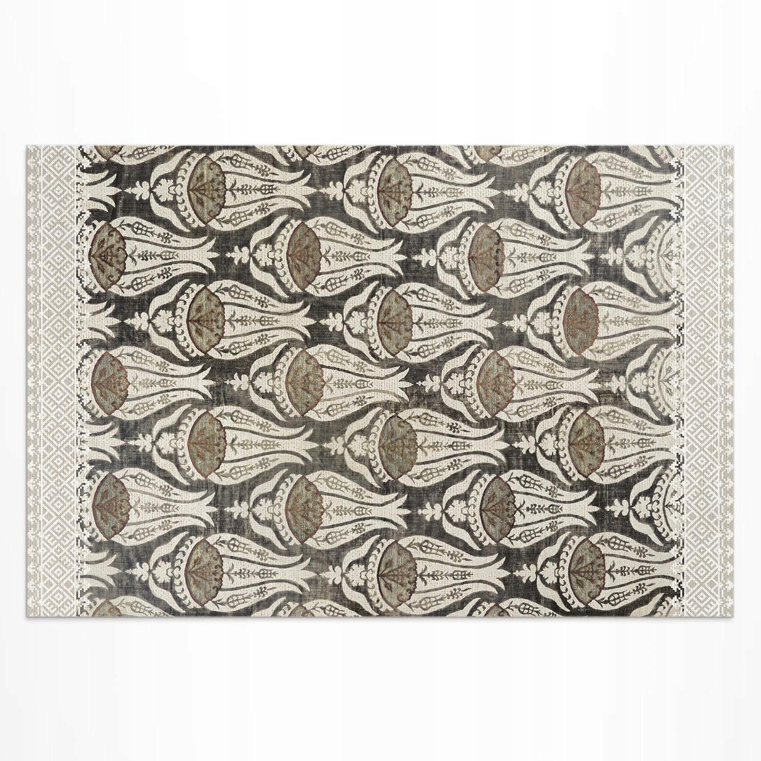 Vinylový koberec na balkón Rozmer: 150 x 100 cm Kvetinové džbány William Morris