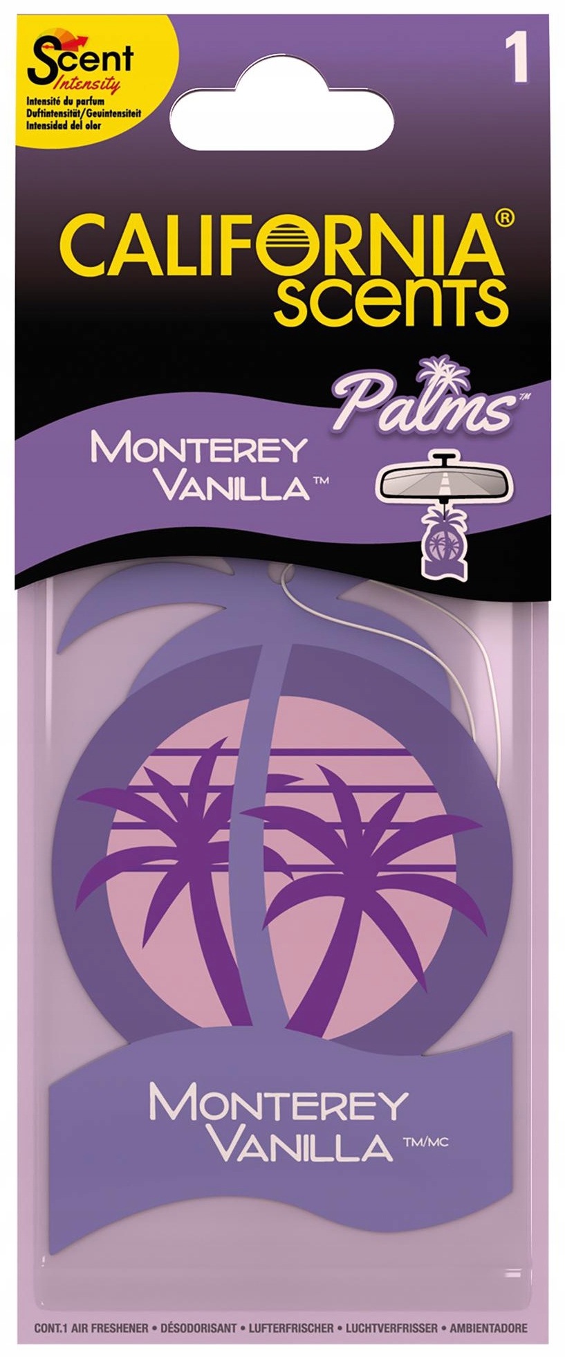 

California Scents Zawieszka Palma Monterey Wanilla
