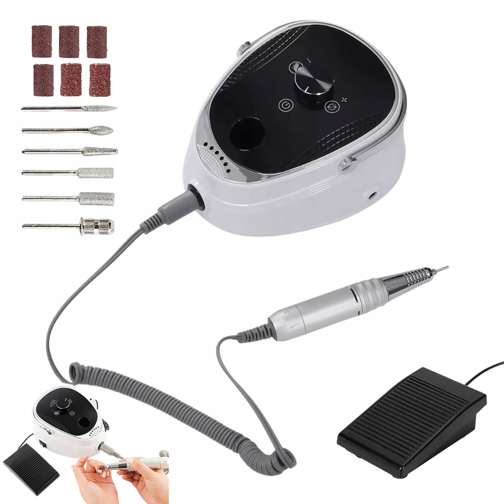 Elektrická Bruska Na Nehty S Led Displejem A Nožním Pedálem