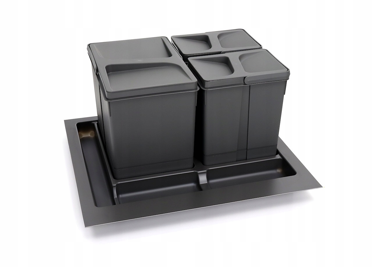 Segregator na odpady 600 2x7L i 1x15L Unico HAFELE niski Stan opakowania oryginalne