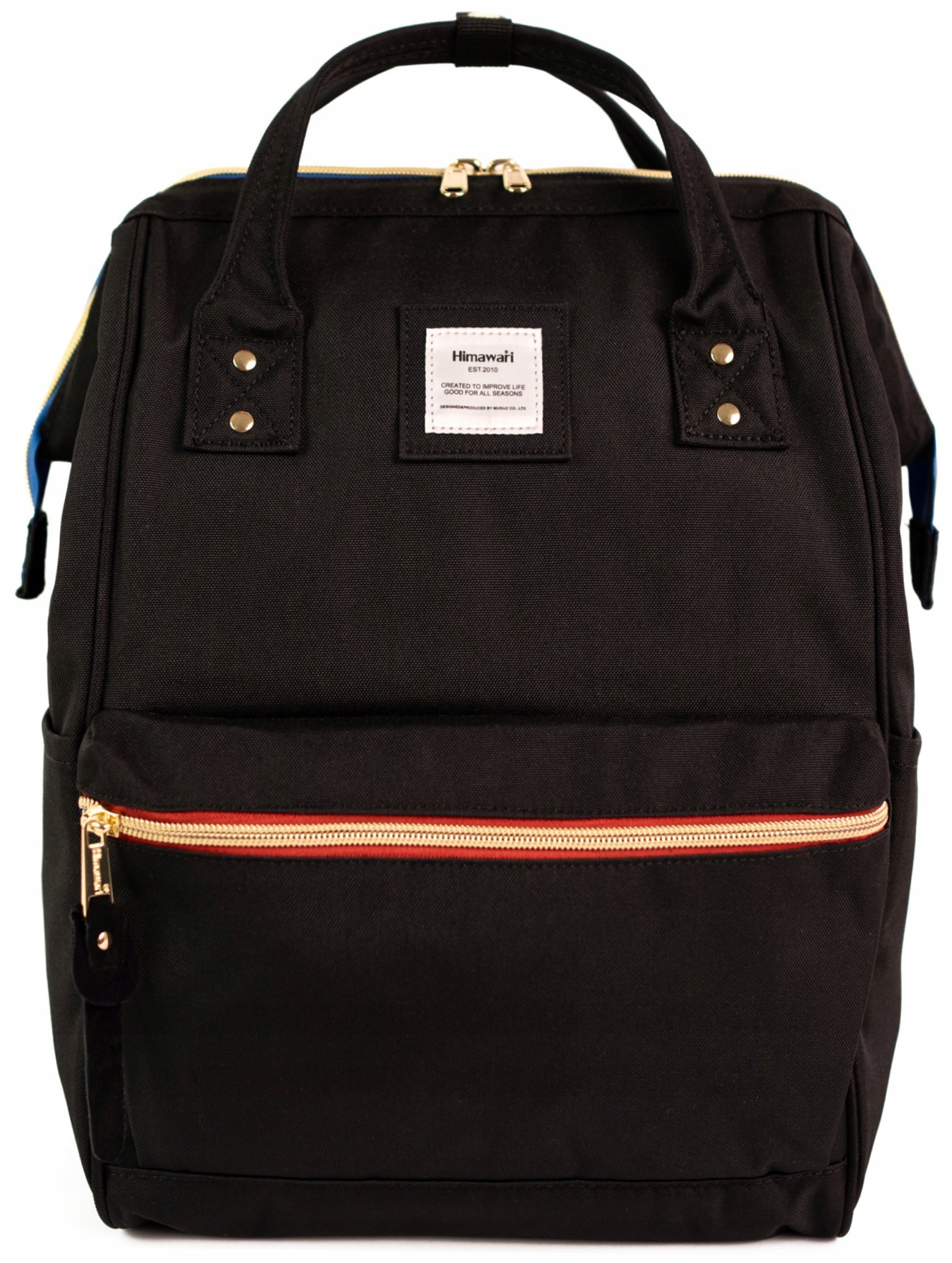 Plecak miejski Himawari Standard M wielofunkcyjny pojemny lekki Czarny