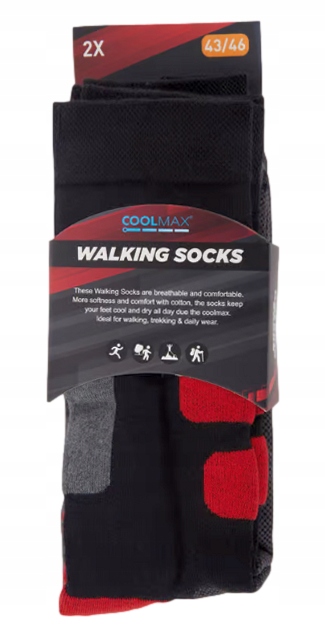 Skarpety do połowy łydki Walking Socks czarny r. 35-38