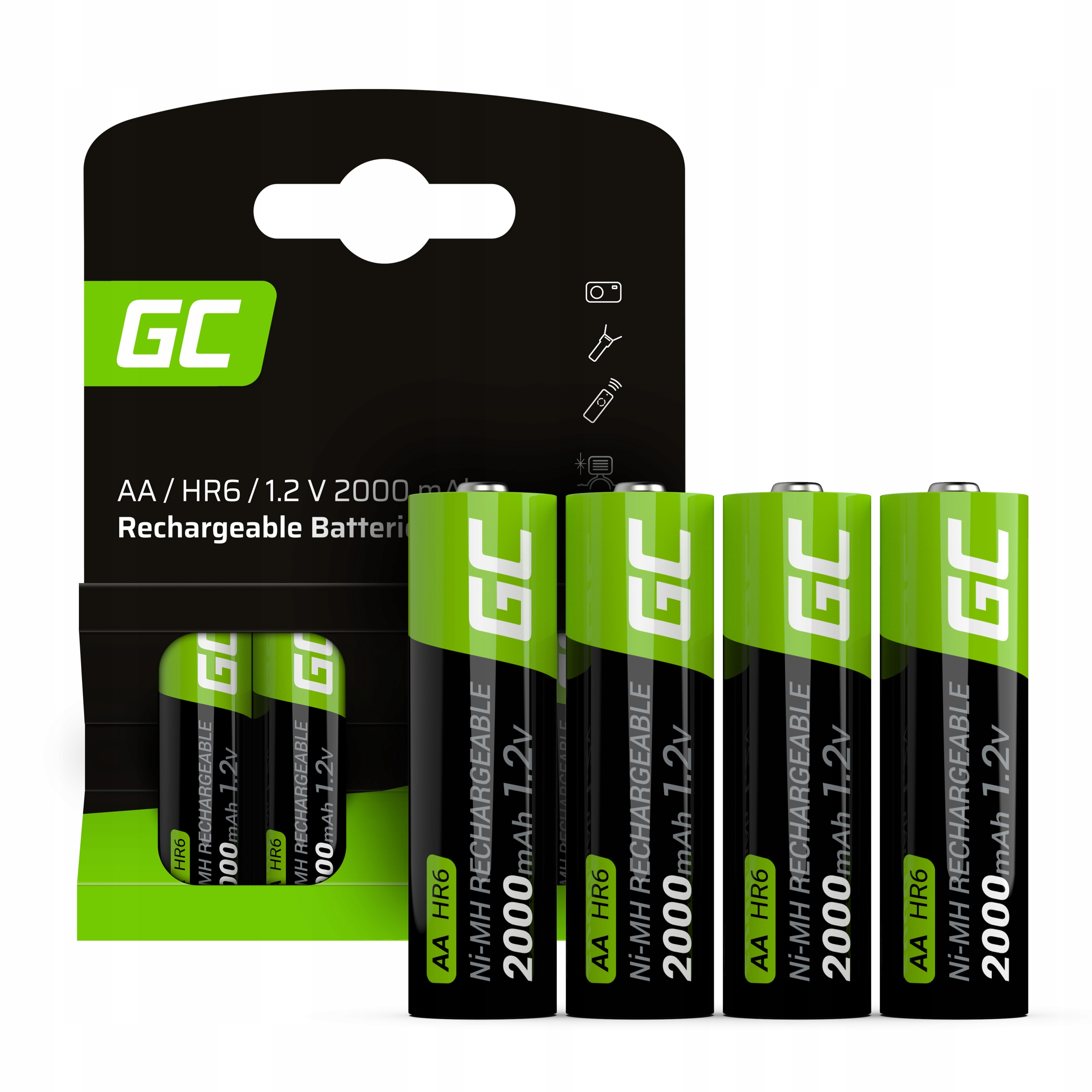 Аккумуляторная батарея Green Cell AA / R6 2000mAh 4 шт.
