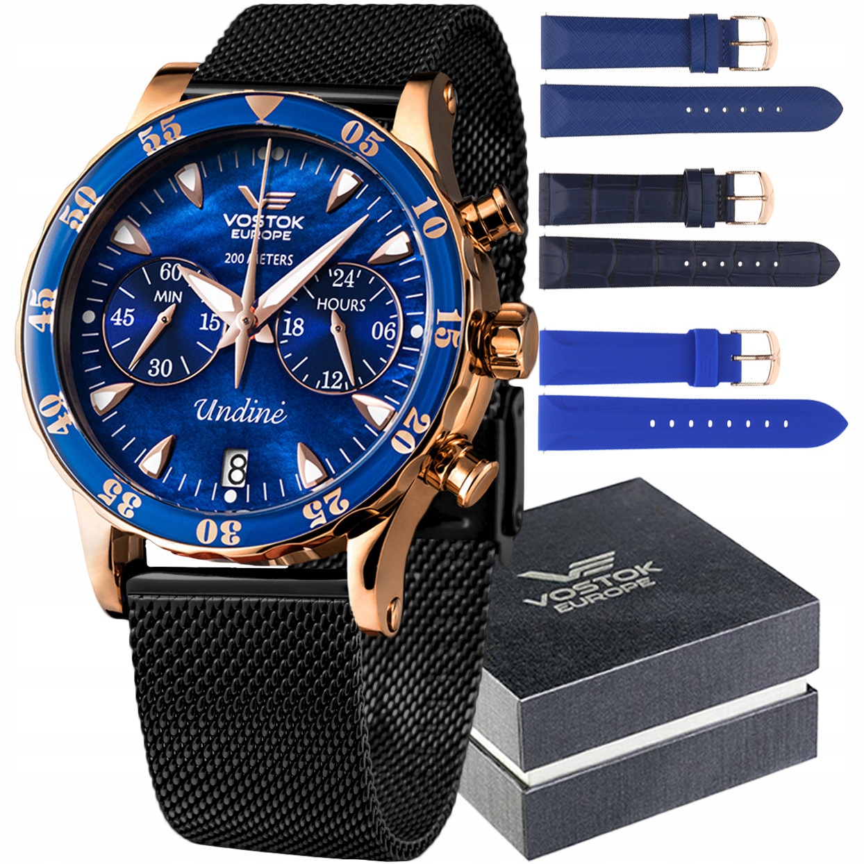 Zegarek Damski Vostok Europe VK64-515B670BB czarny