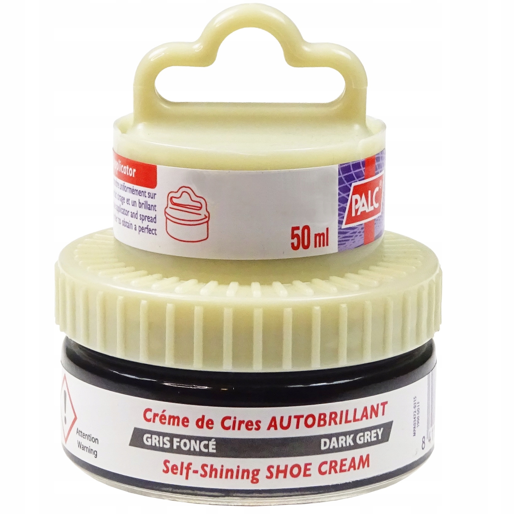 PASTA DO BUTÓW SZARA CIEMNA WOSKOWA KREM GĄBKA Kod producenta 999992/DARKGRAY