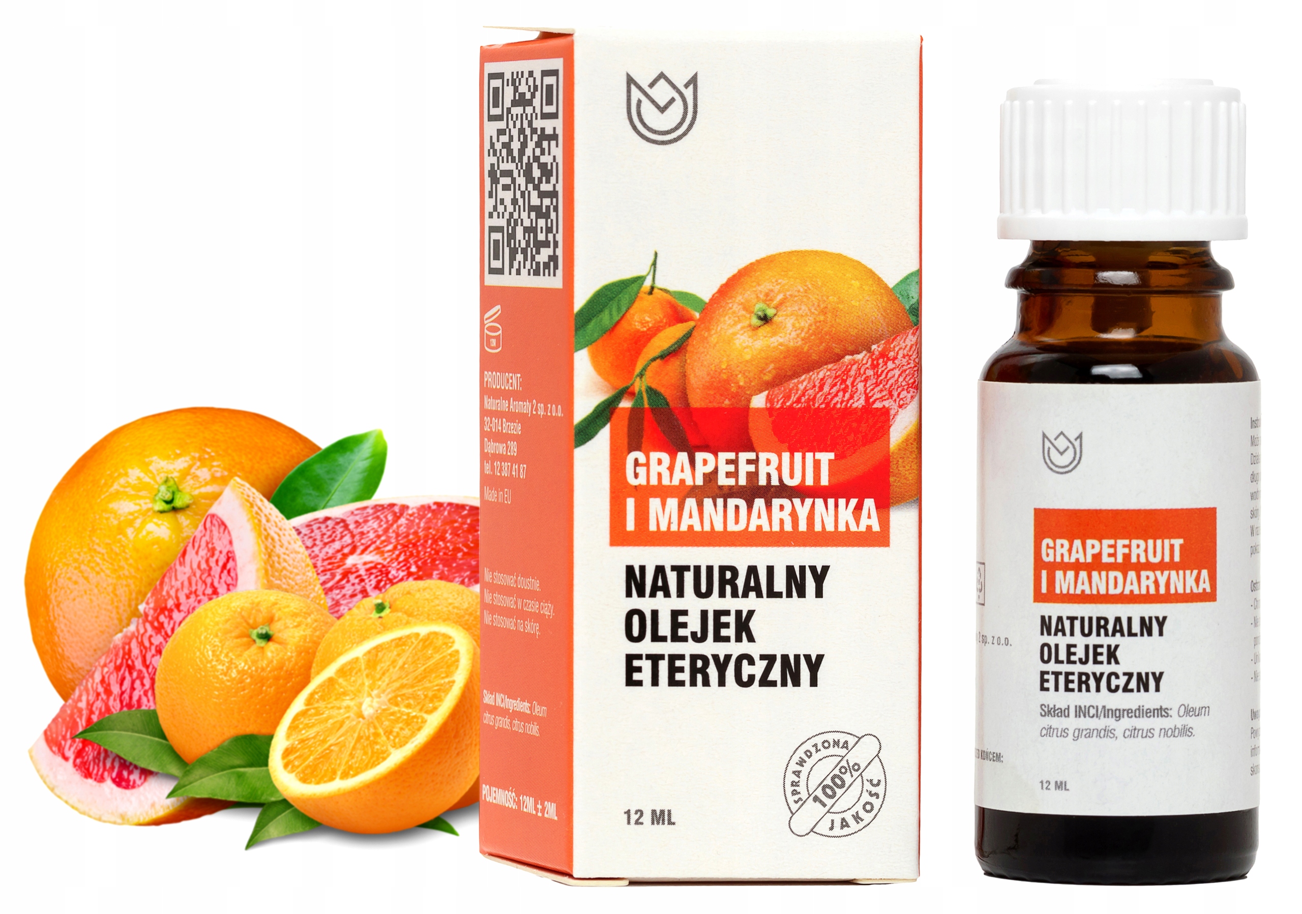 

Grapefruit I Mandarynka Olejek Eteryczny 12 ml