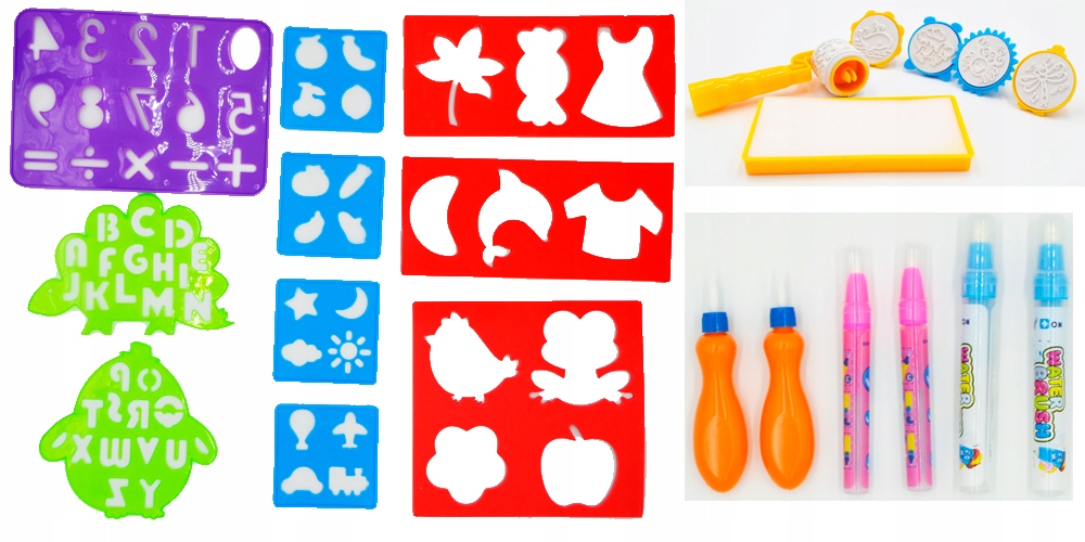 MATA WODNA DO MALOWANIA WODĄ POLSKI ALFABET GIGANT Wiek dziecka 3 lata +