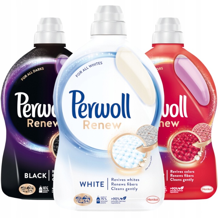 Levně Perwoll Tekutý prací prostředek na prádlo MIX Set 3x 2,97 l