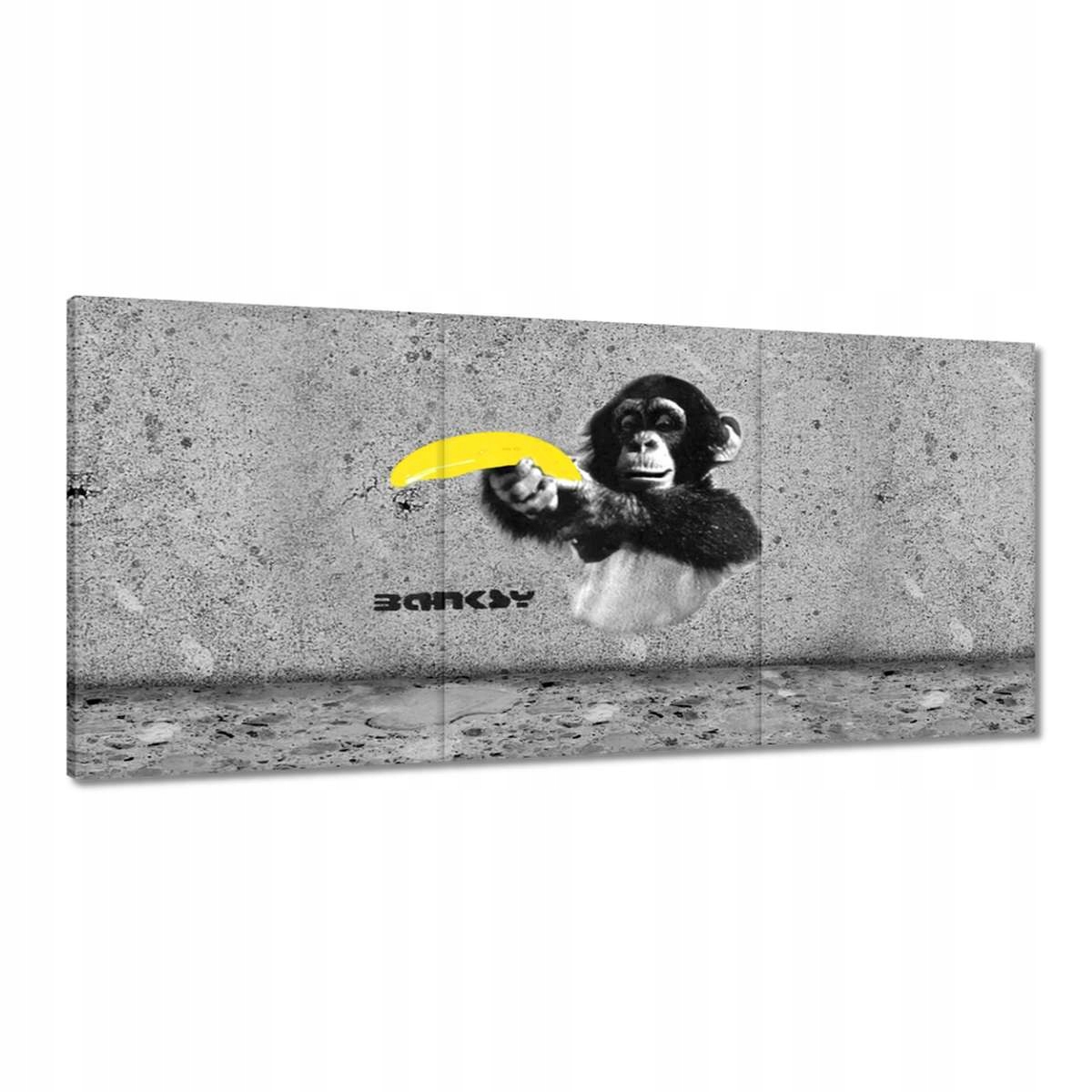 Obrazy 210x100 Banksy Banán Opica