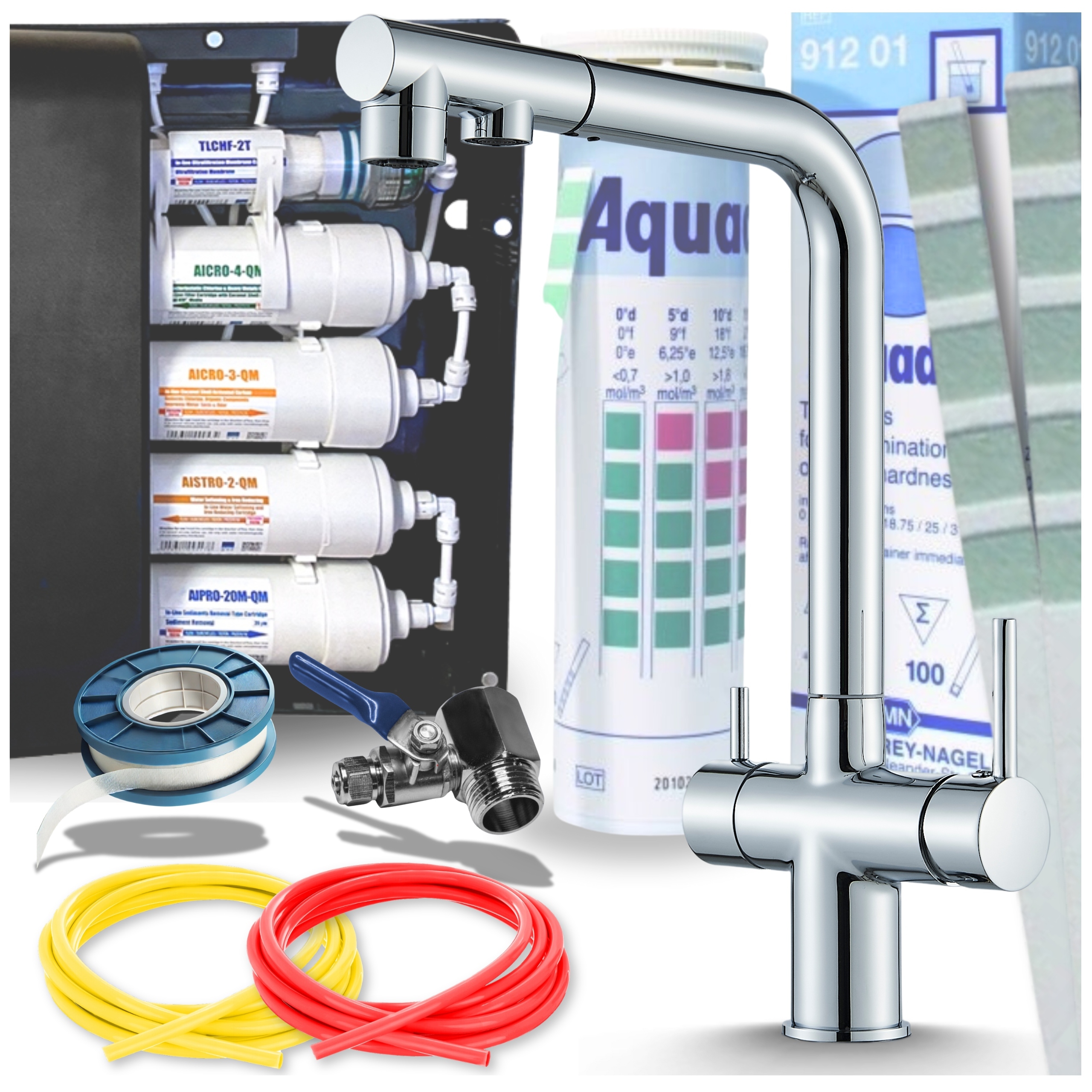 Filtr na vodu Kuchyňský podskříňový pod Dřez Kuchyňská baterie Atest Set