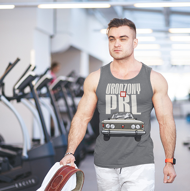 TANK TOP LEGENDY PRL DUŻY FIAT 2 Dekolt okrągły