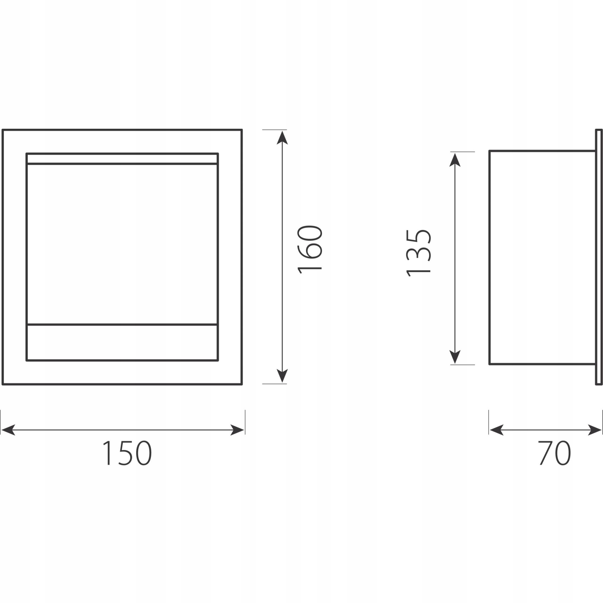 FERRO GRACE UCHWYT NA PAPIER TOALETOWY PODTYNKOWY Kolor chrom