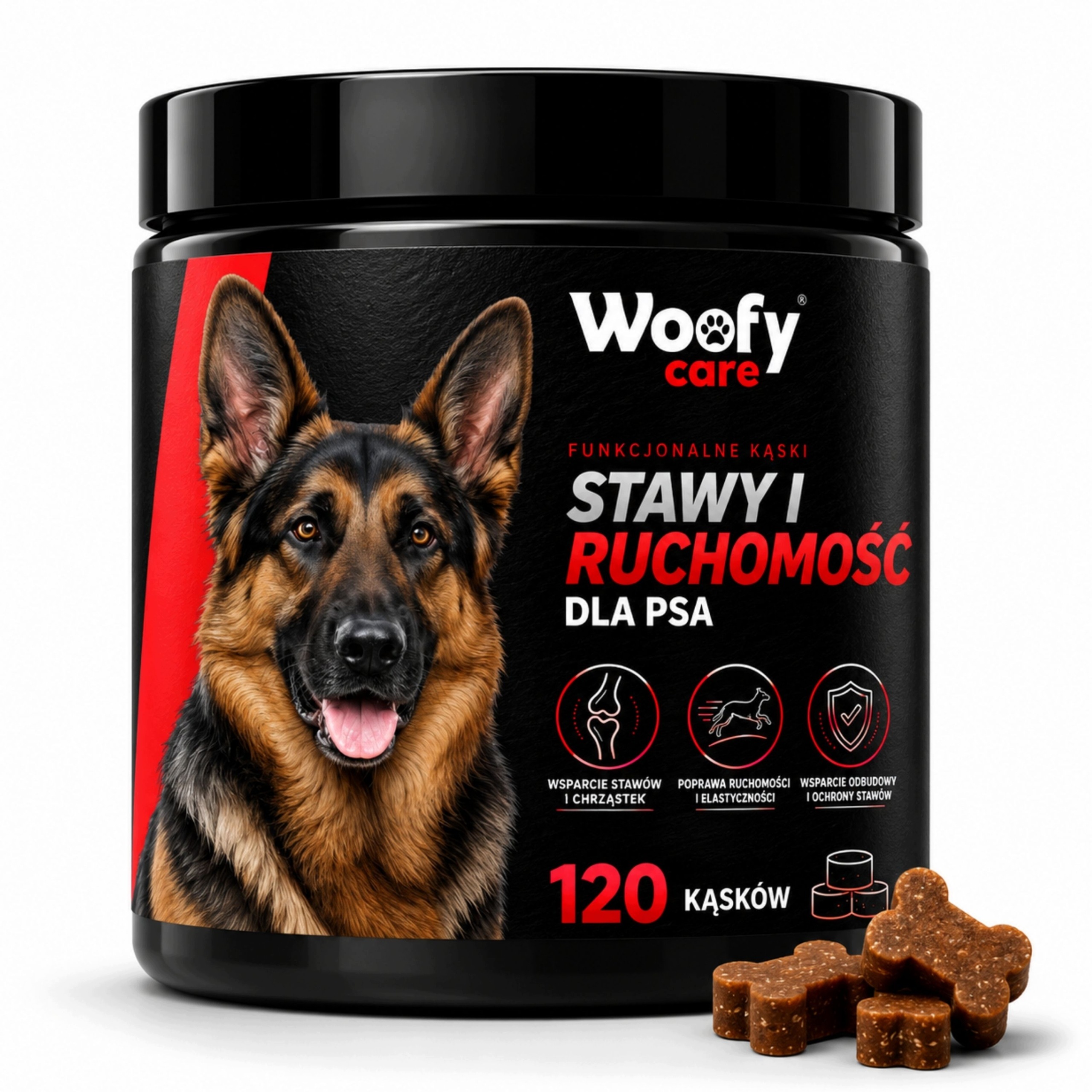 Doplněk Na Klouby A Pohyblivost Pro Psa Woofy Glukosamin Msm Kolagen 120 Ks