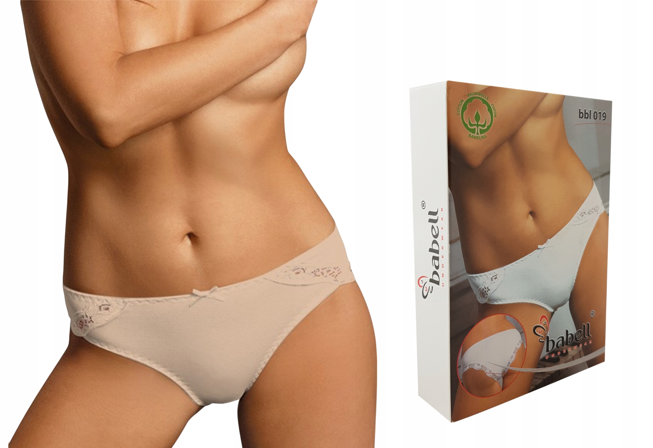 

Figi Babell Bbl 019 bikini , koronka Beżowe , XL