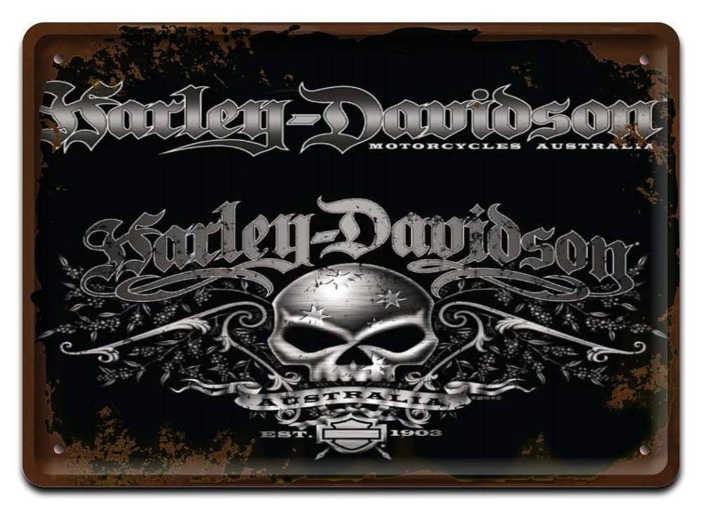 Harley Metalowy Szyld Plakat Retro Vintage #10289