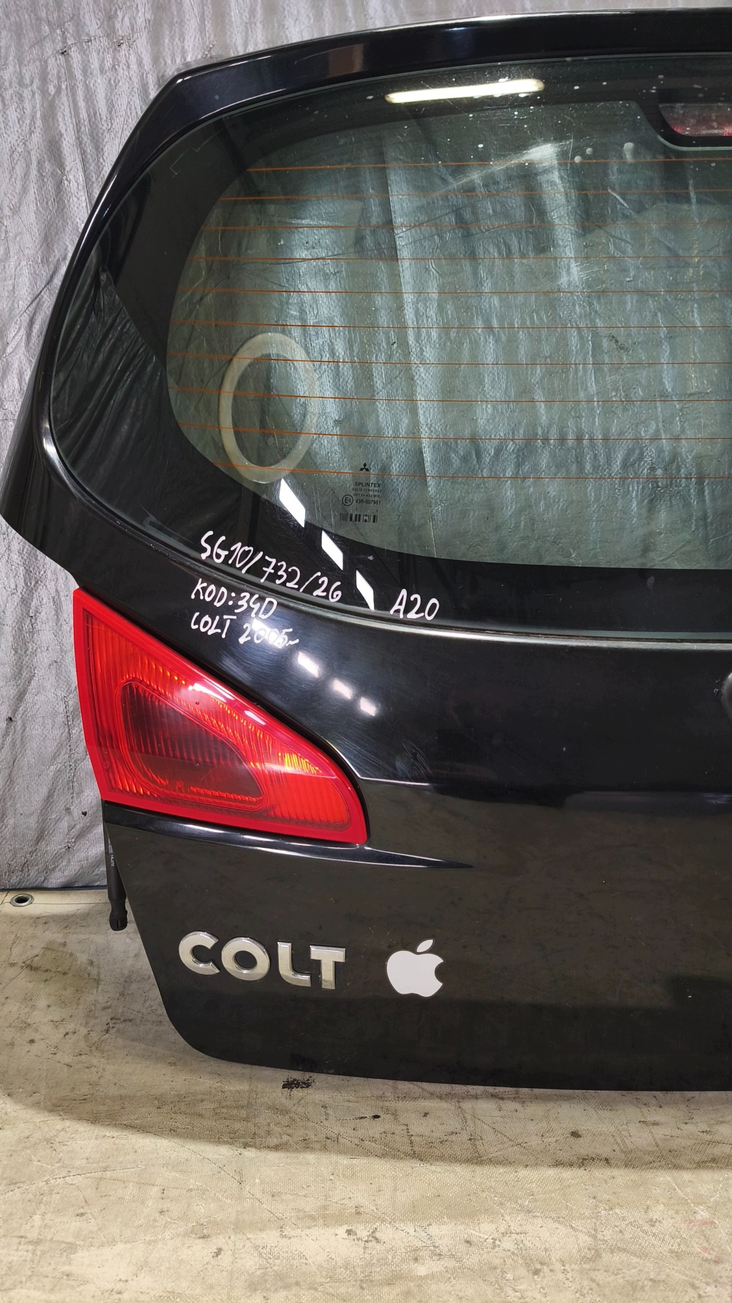 trunk door boot MITSUBISHI COLT CZ3 2005r K: 34D
