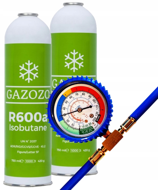 Sada pro plnění chladiva 2 x R600a