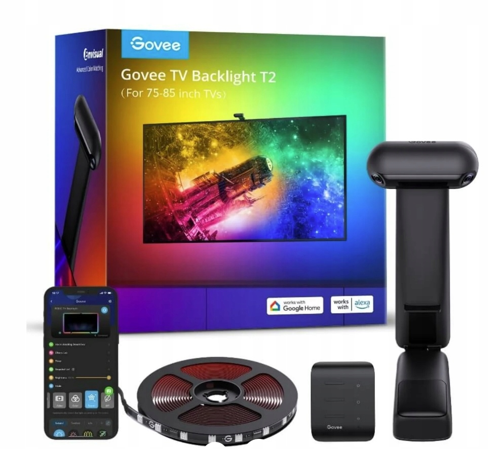 Podsvietenie Televízora Rgbic Sada Govee H605C 75-85'' Herná Led Páska