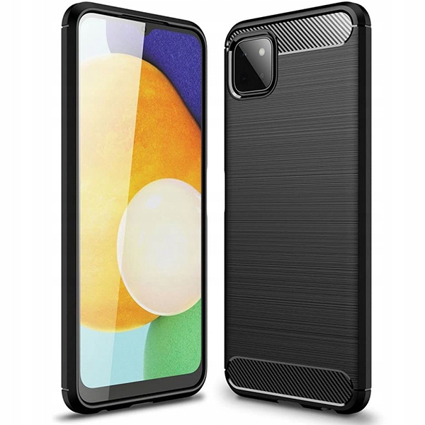ETUI KARBON CASE PLECKI POKROWIEC FUTERAŁ do SAMSUNG GALAXY A22 5G + SZKŁO