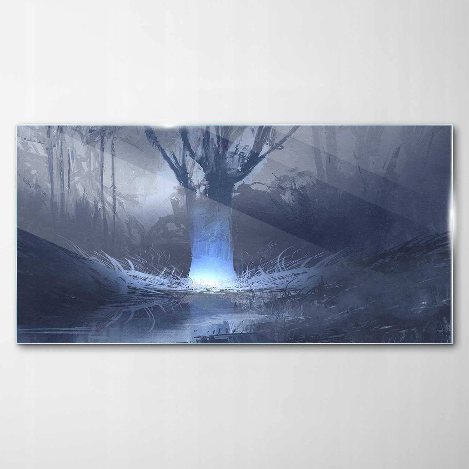 

Obraz na Szkle Dekor Noc Las Bagno Natura 100x50