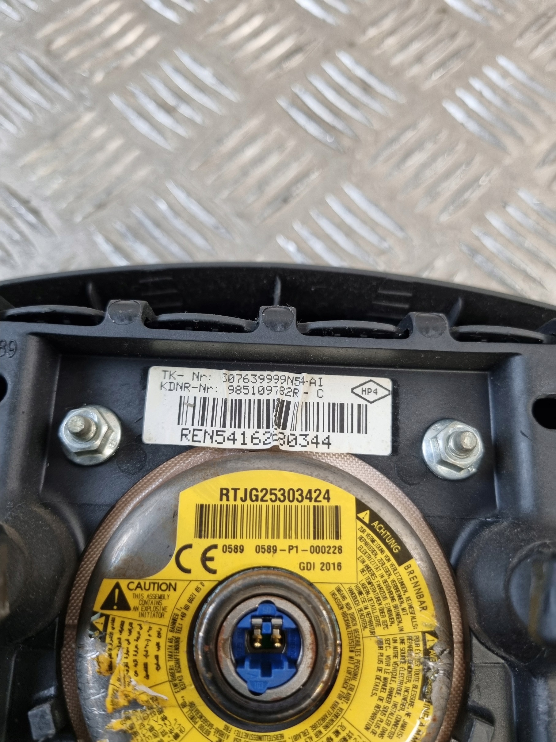 AIR BAG airbag volante DACIA LOGAN MCV II