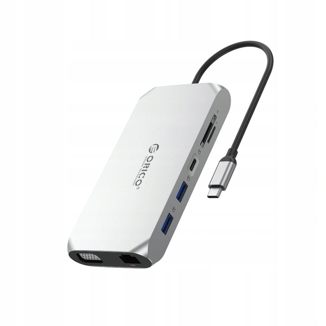 Stacja dokująca Usb-c Orico Xcr 12w1 2x Usb-a 3.1 1x Usb-a 2.0 1x Usb-c Pd