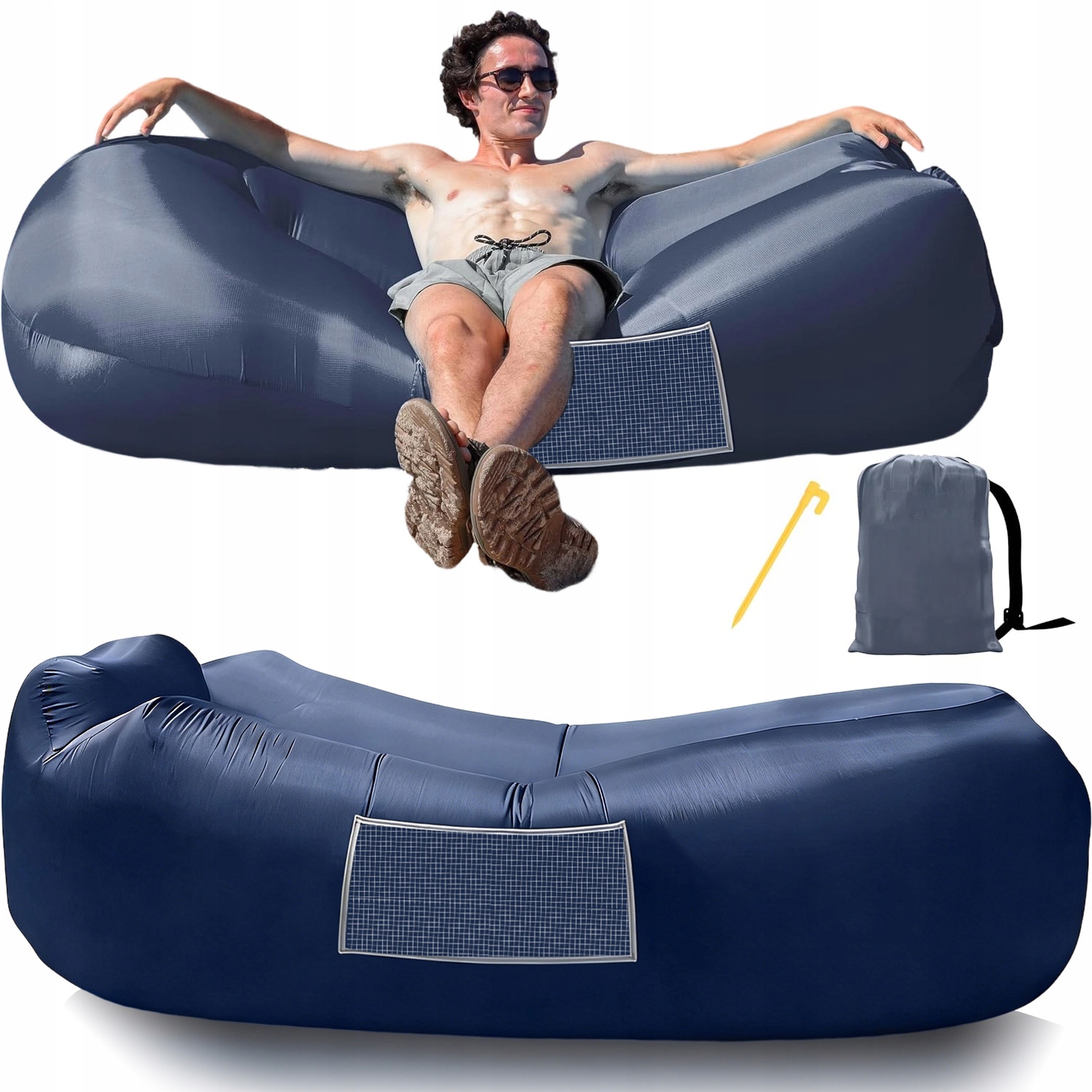 Lazy Bag Velká Nafukovací Pohovka Lehátko Pláž Matrace Křeslo Lounger