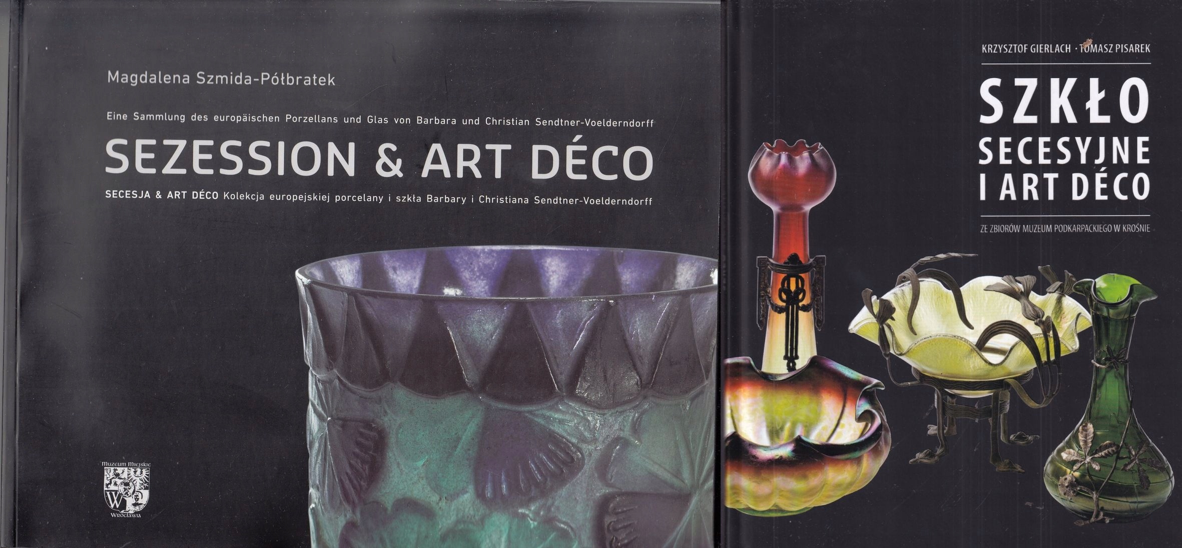 Sada Secese a Art Deco Porcelán sklo Kolekce