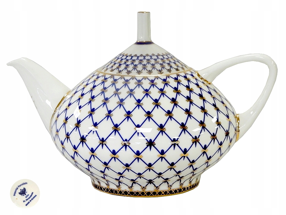 Džbán Kobaltová Sieť Na Lomonosov A Porcelán 1,4 L
