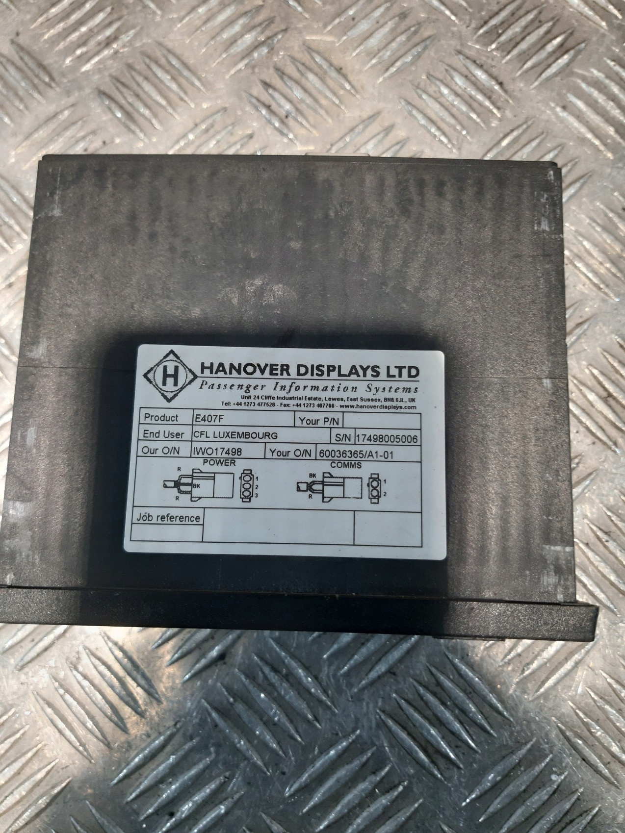 Bedienteil WYSWIETLACZY HANOVER DISPLAYS ERIC+ E407F