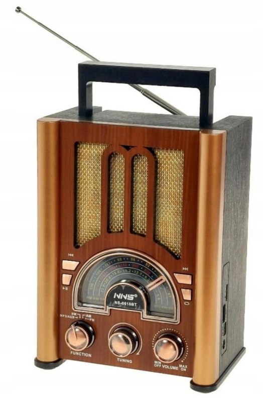 Głośnik Radio w stylu retro starodawne przenośny